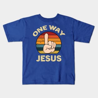 One Way Jesus 1 Kids T-Shirt